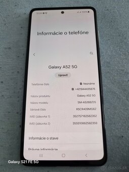 [ TOP ] Predám Samsung Galaxy a52 5g - 8