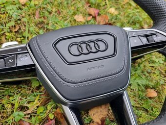 AUDI A6 C8 A8 SQ8 Q8 VOLANT kozeny zkoseny perforovana koža - 8