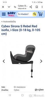 Autosedačka Cybex Sirona S i-size - 8