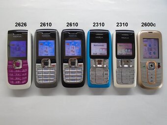 NOKIA 2626 2610 sivá 2610 čierna 2310 modrá 2310 biela 2600c - 8