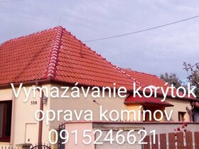 Vymazávanie korýtok oprava komínov 0915 246 621 - 8