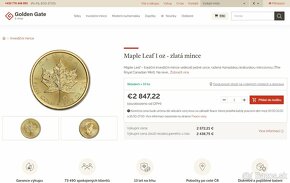 Investičné zlato - Zlatá minca Canadian Maple Leaf 1 oz 2020 - 8