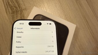 iPhone 16 Pro 256GB v záruke batéria 100% - 8