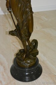 Bronzová socha - Justicia na mramoru - XXL-101 cm - 8