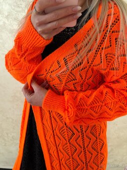 Damsky Cardigan neo orange - 8