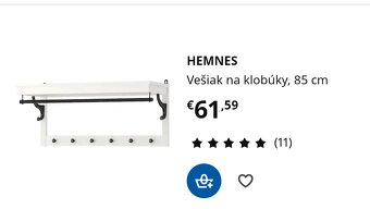 Hneď IKEA botnik plus závesný vešiak - 8