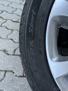 5x112 - 225/45 R17 - Originál Škoda ALU disky - letné pneu - 8