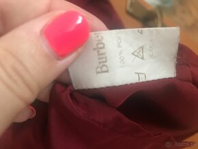 BURBERRY originál burgundy damska bluzka 40 - 8