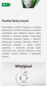 Chladnička s mrazničkou Whirlpool A++ - 8