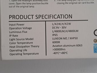 Led žiarovky H7 - 42W - CanBus - 4800 Lm - 8