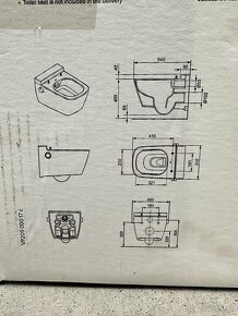 Wc s bidetom závesne Tece - 8