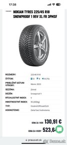 Zimné pneumatiky NOKIAN Tyres WR Snowprof 225/45 R18. - 8