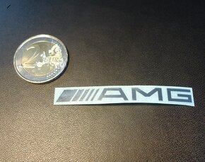 MERCEDES LOGO AMG nalepka Metal Edition chrom - 8