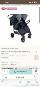 VALCO baby Kočík dvojičkový Snap Duo - 8