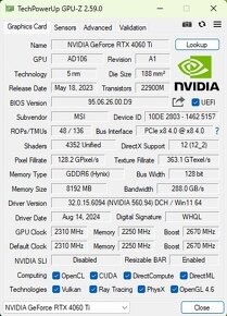 MSI GeForce RTX 4060 Ti GAMING X SLIM 8GB - 8