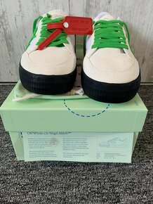 Off-White Vulcanized Sneaker White Lime Green (42) - 8