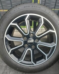 Zimný komplet 205/55R16 Dunlop + ALL disky Black - 8