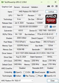 ASUS DUAL Radeon RX 7600 XT OC 16GB - 8