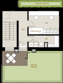 Mezonet A2 108m2 strešná terasa 44m2, Kačín, Alžbetin Dvor - 8