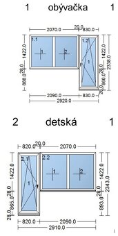 Plastove okna 2-sklo pouzite - 8