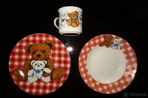 Detské porcelánové taniere - jedálenská sada - 8