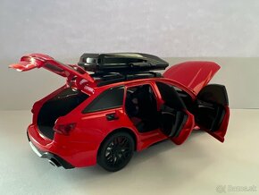 Audi RS6 Avant 1:24 cervena metaliza - 8