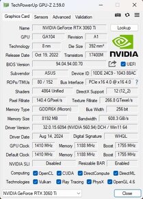 ASUS TUF GAMING GeForce RTX 3060 Ti OC 8GB - 8