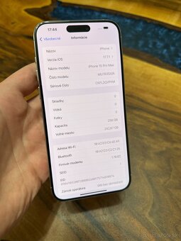 iPhone 15 Pro Max 256gb 96% bateria rok zaruka stav noveho - 8