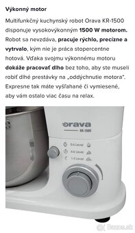 Kuchynský robot Orava KR-1500 - 8