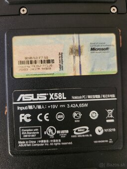 Notebook ASUS X58L - 8