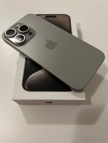 iPhone 15 pro 128 GB , Natural Titanium / záruka 1.2026 - 8