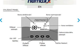 Nový Sušič profi - odvlhčovač až 80l/deň NEMAXX BT80 - 8