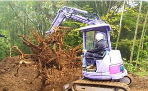 Predám minibager komatsu pc28uu - nulová otoč a teleskop - 8