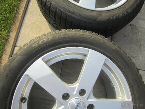 17" Al disky Dezent so zimnymi pneu Pirelli 215/55R17 - 8