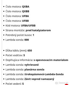 Lamda sonda, Facet 10.8414 - 8