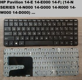 Klávesnice: HP 440 G3/G5 /Envy4 1000/ 14-v000 // 14-BA/ 14-E - 8