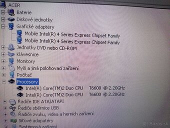 predám Acer extensa 5635 / 3gb ram / 250gb hdd / Windows xp - 8