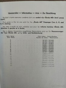 Seznam ND na Škoda 440 SPARTAK., 273 stránek - 8