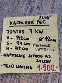 Kachlová pec Justus 7kw - 8