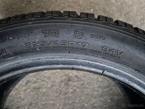 225/45 r17 zimné 4 ks GOODYEAR + HANKOOK dezén 6,2-5,9 mm - 9