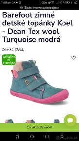 Detské zimné barefoot topánky značky Koel - 9