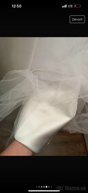 Snehovobiele svadobné šaty 34 - 36 - 9