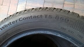 ZIMNÉ 205/55 R16 91H 4 ks CONTINENTAL cca 7 mm LEN 30,-€/kus - 9