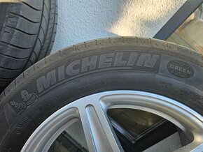 Originál Audi elektróny 5x112 R16 + letné pneu Michelin - 9