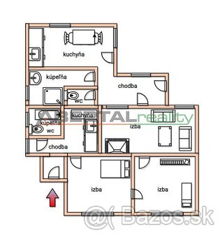 PREDAJ – rodinný dom so stavebným  pozemkom 1416 m2 v Tomášo - 9