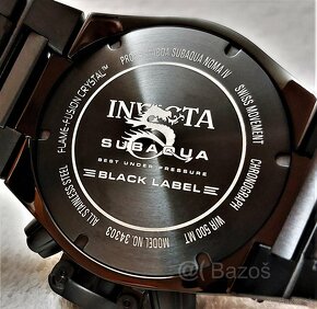 Invicta Subaqua Noma IV Black Label 34303 - 9