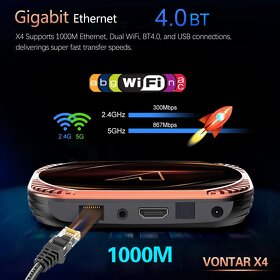 VONTAR X4 Amlogic S905X4 Smart TV Box Android 11 - 9