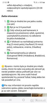 Prenájmem 1 izbu v 4 izbovom byte v Petržalke - 9