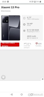 Xiaomi 13 Pro.  8gb/256gb.  Čierna metalíza.  Vlajková loď. - 9