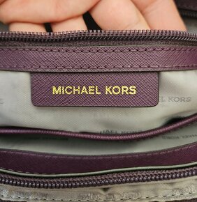 MICHAEL KORS SHOPPER AUBERGINE KABELKA - 9